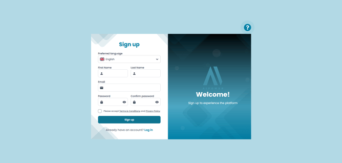 Sign up